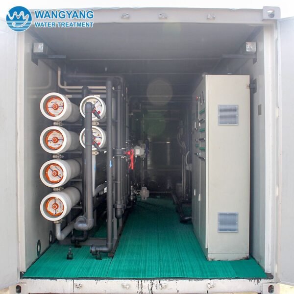 240TPD Double Pass RO Reverse Osmosis Brackish Water Desalination Equipment For Drinking Water WY-BW-240-2