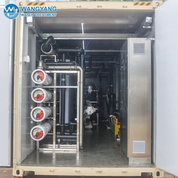 250TPD RO Seawater Desalination System With Ultrafiltration Pretreatment For Island Hotels WY-SW-250