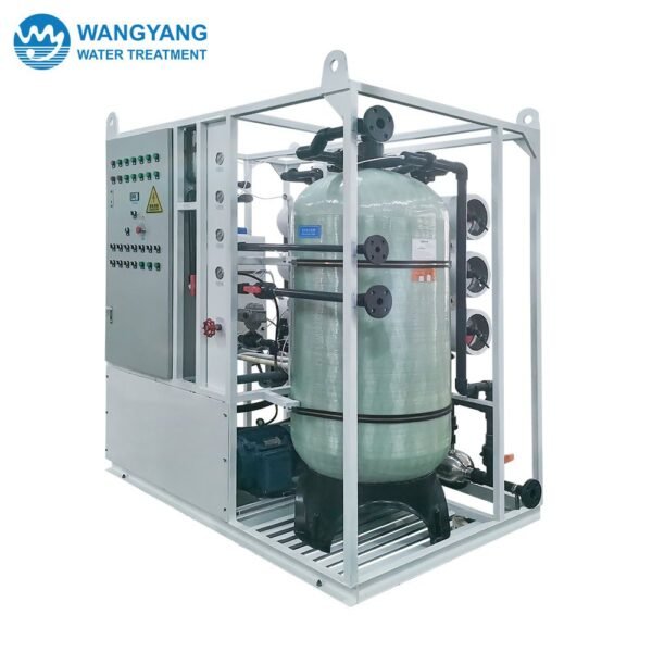 40TPD Reverse Osmosis System Fresh Water Generator For Offshore Operation Platform WY-FSHB-40