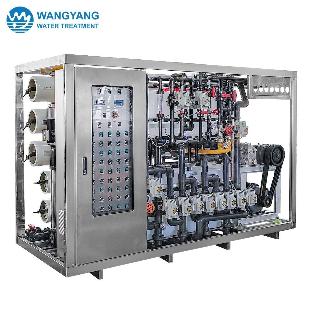 72TPD Automatic Double RO System Seawater Desalination Plant WY-FSHB-72-2