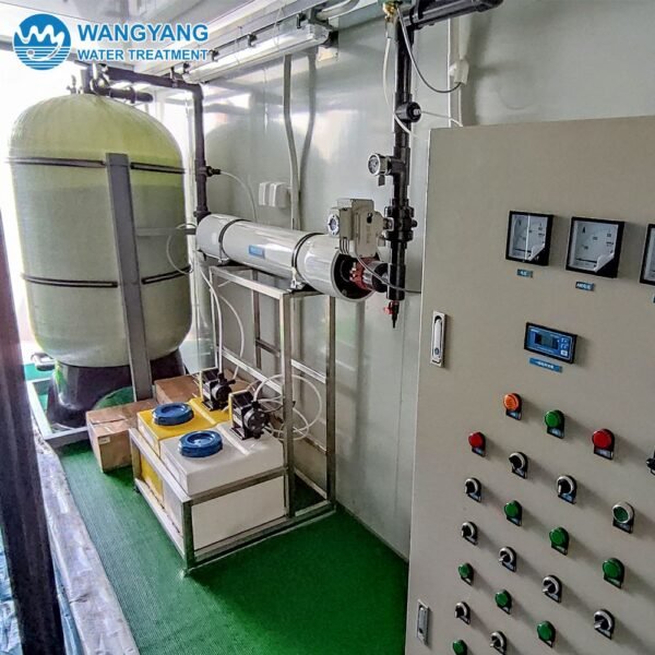 Container Double RO Brackish Water Desalination System(1st RO 100tons, 2nd RO 10tons) - Image 3