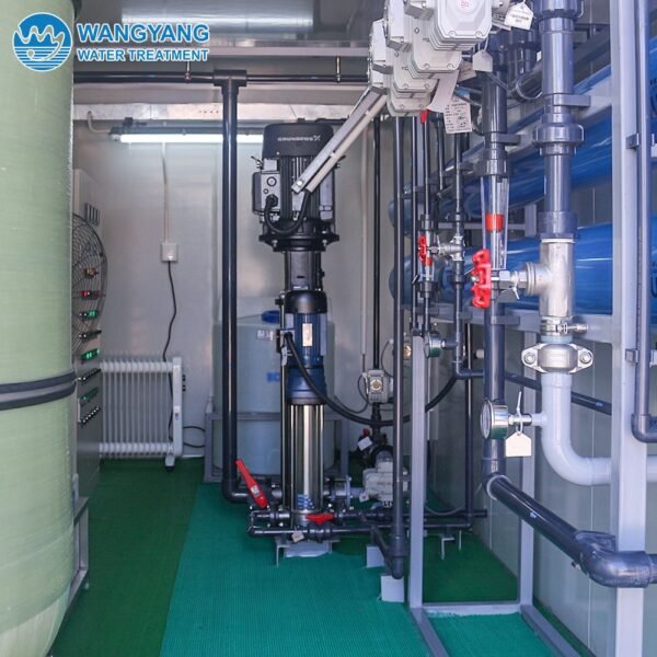 Container Double RO Brackish Water Desalination System(1st RO 100tons, 2nd RO 10tons) - Image 4