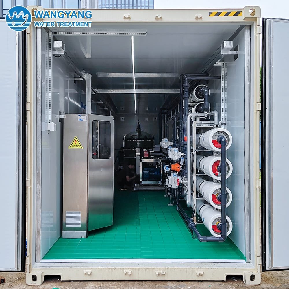 144TPD Container Type Reverse Osmosis Seawater Desalination Equipment WY-SW-144
