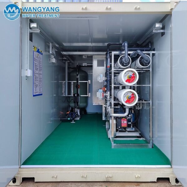 65TPD Container RO Seawater Desalination Unit For island WY-SW-65
